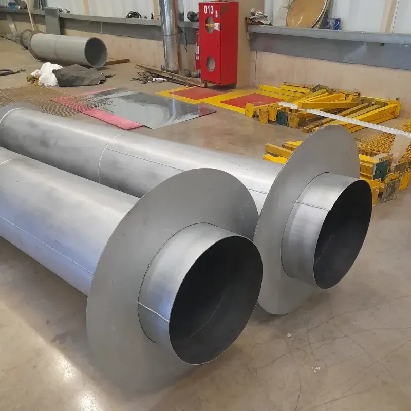 Tubulações industriais com flanges fabricadas pela MetalPev